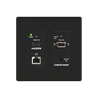 DM Lite® Transmitter and 2x1 Auto-Switcher for HDMI®, VGA, and Analog Audio Signal Extension over CATx Cable, Wall Plate