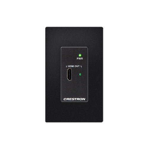 DM Lite® Receiver for HDMI® Signal Extension over CATx Cable, Wall Plate, Black Textured