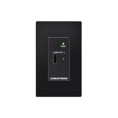 DM Lite® Receiver for HDMI® Signal Extension over CATx Cable, Wall Plate, Black Textured