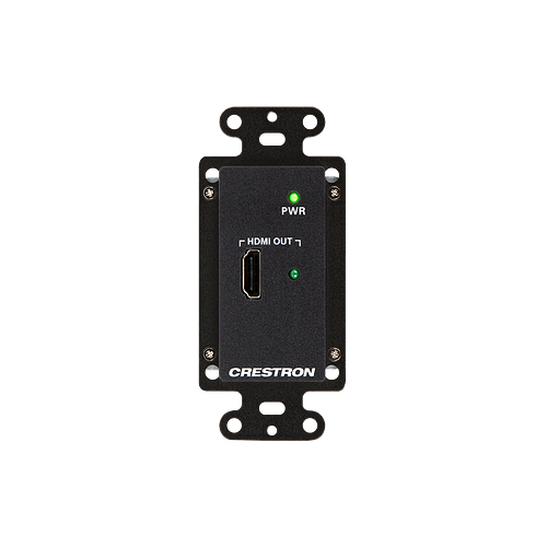 DM Lite® Receiver for HDMI® Signal Extension over CATx Cable, Wall Plate, Black Textured